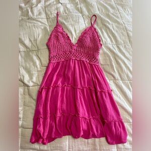 pink summer dress